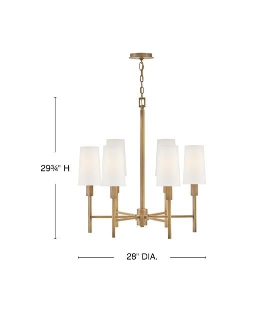 Fenwick 46455HB - Medium Chandelier - Bronze