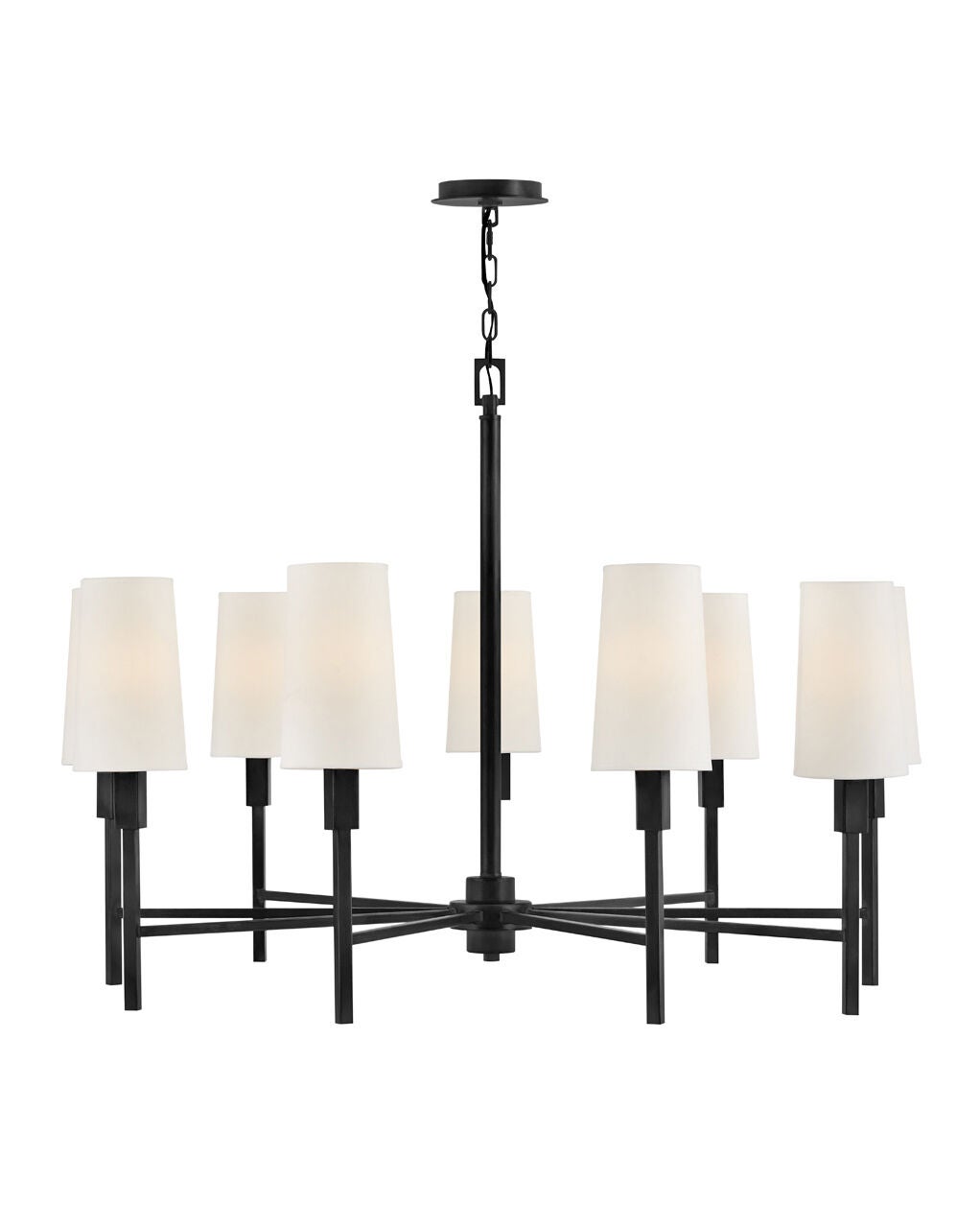 Fenwick 46456BK - Large Chandelier - Black