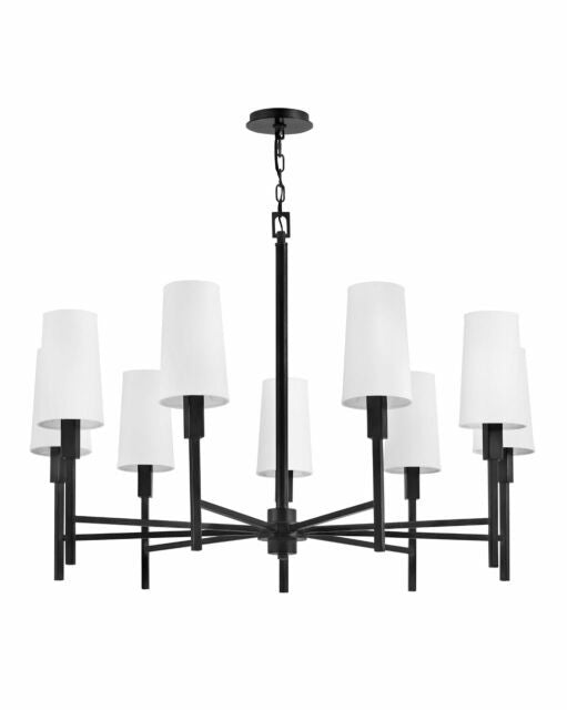 Fenwick 46456BK - Large Chandelier - Black