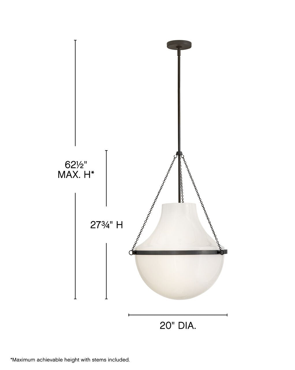 Collins 46894BX - Large Pendant - Black