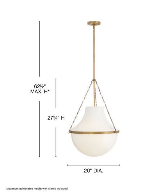 Collins 46894HB - Large Pendant - Bronze