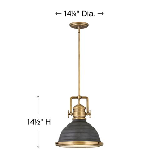 Keating 4697HB-DZ - Small Pendant - Bronze