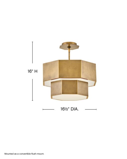 Facet 46991HB Medium Convertible Flush Mount