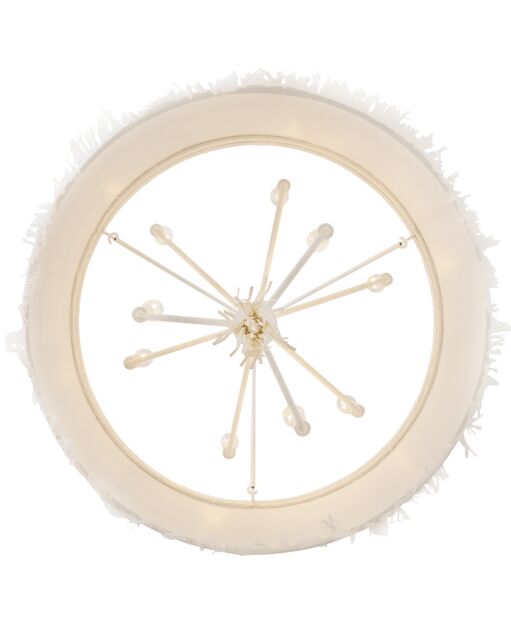 Baya 47428TXP  Medium Drum Chandelier - White