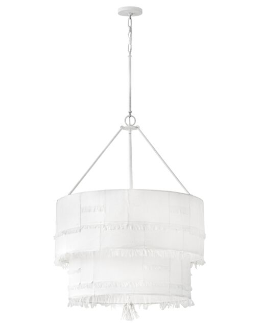 Baya 47428TXP  Medium Drum Chandelier - White