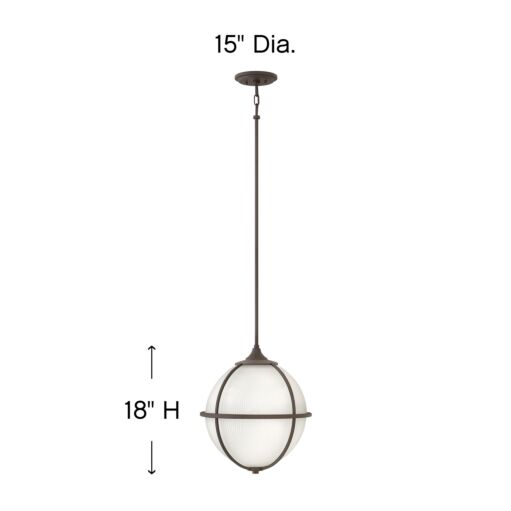 Odeon 4744OZ - Medium Orb Pendant - Bronze