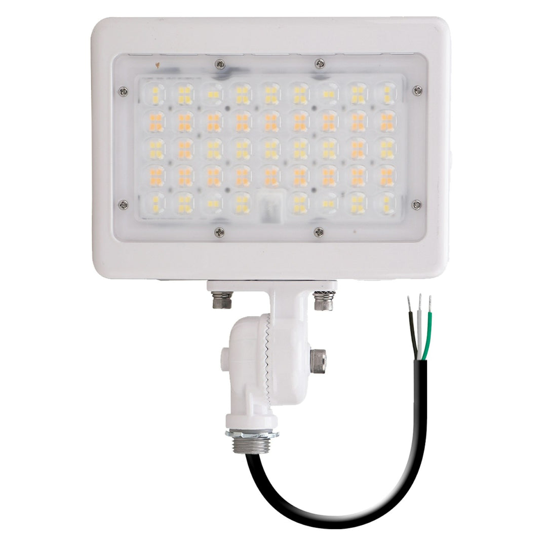 Mini Area Flood Lights: M-Line, 3-CCT & Power Select w/ Photocell 15W/30W - White