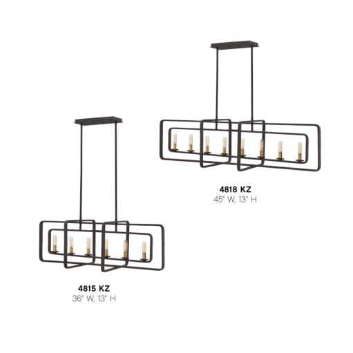 Quentin 4815KZ - Six Light Linear - Bronze