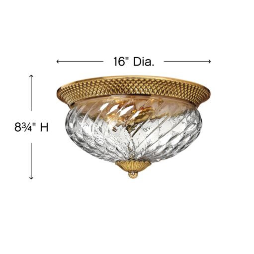 Plantation 4881BB - Medium Flush Mount