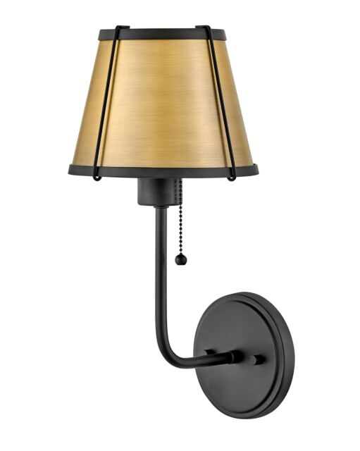 Clarke 4890BK - Medium Single Light Sconce