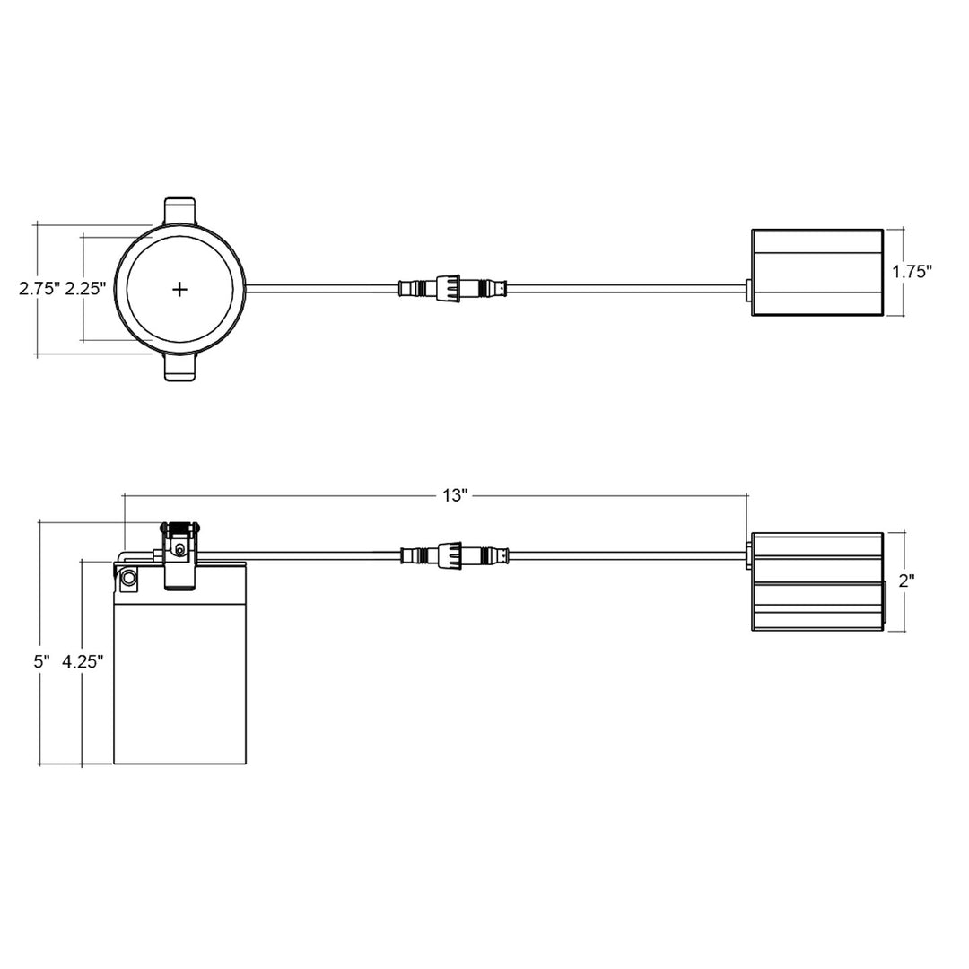 SnapTrim-Line: 3" Cylinder Downlight 5-CCT Selectable 15W - White