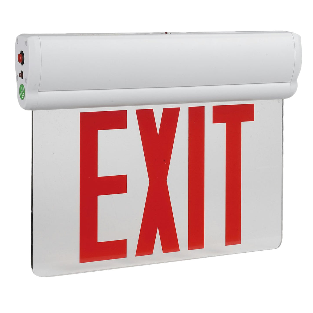 LED Emergency Exit Sign RED Double Sided Edge-Lit