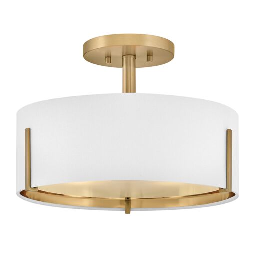 Halle 47571LCB  Medium Semi-Flush Mount - Bronze