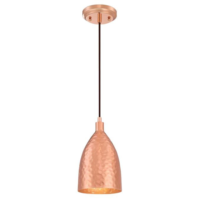 Westinghouse - Mini Pendant, Base E26 Medium - Hammered Copper Finish