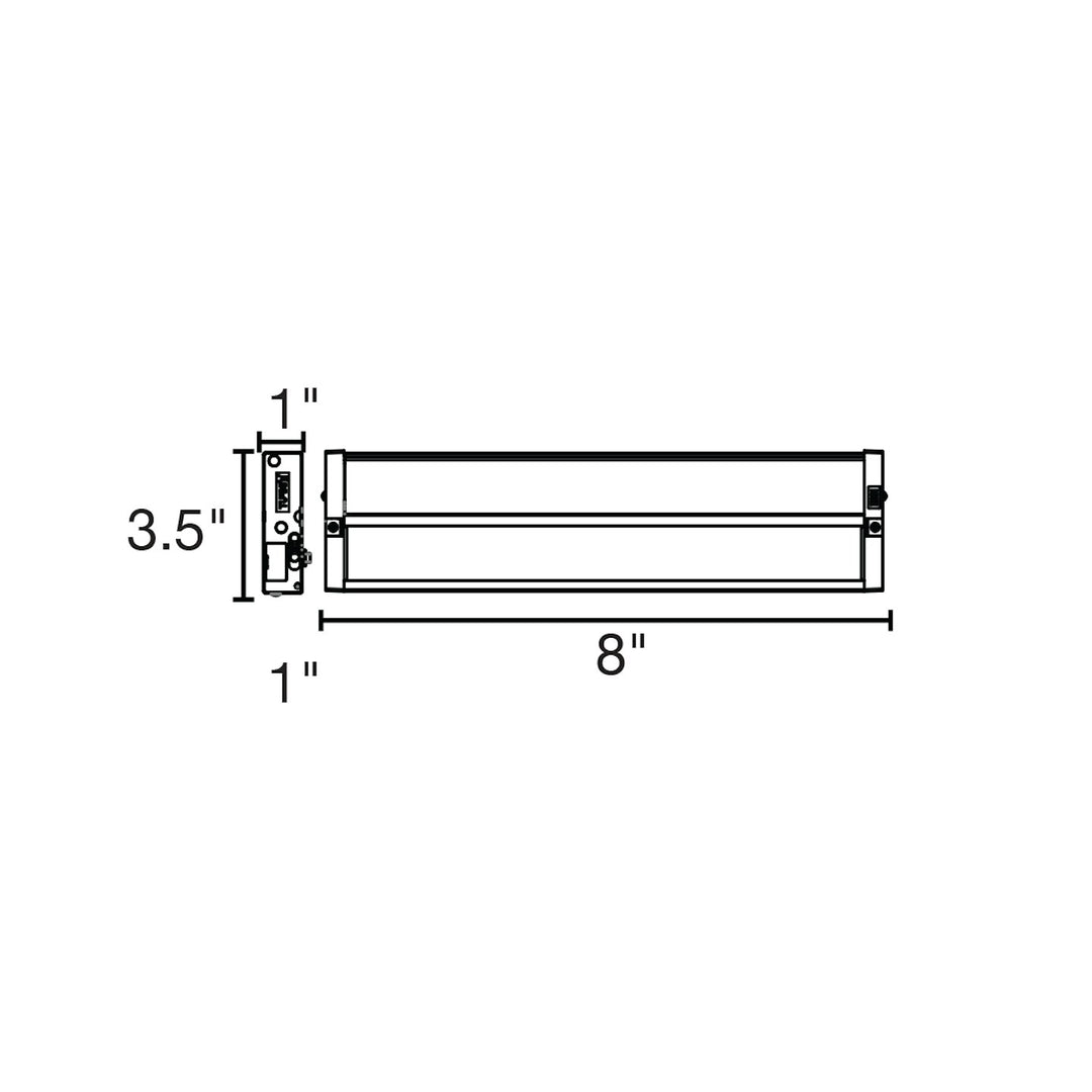 8" Undercabinet Bar 5-CCT Selectable 4W - Bronze