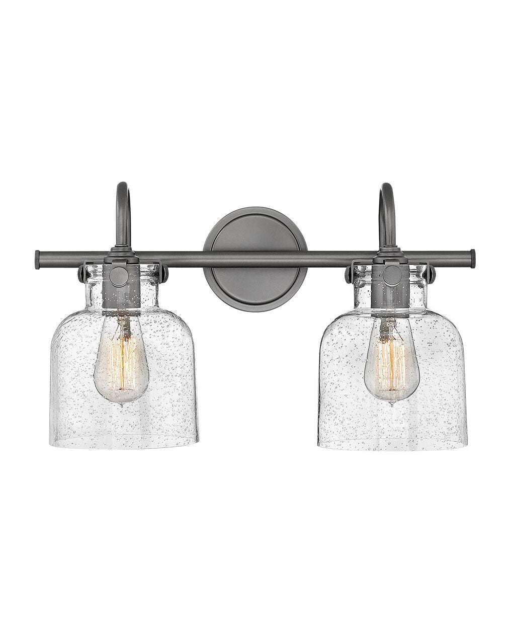 Congress 50122AN - Cylinder Glass Two Light Vanity - Grey