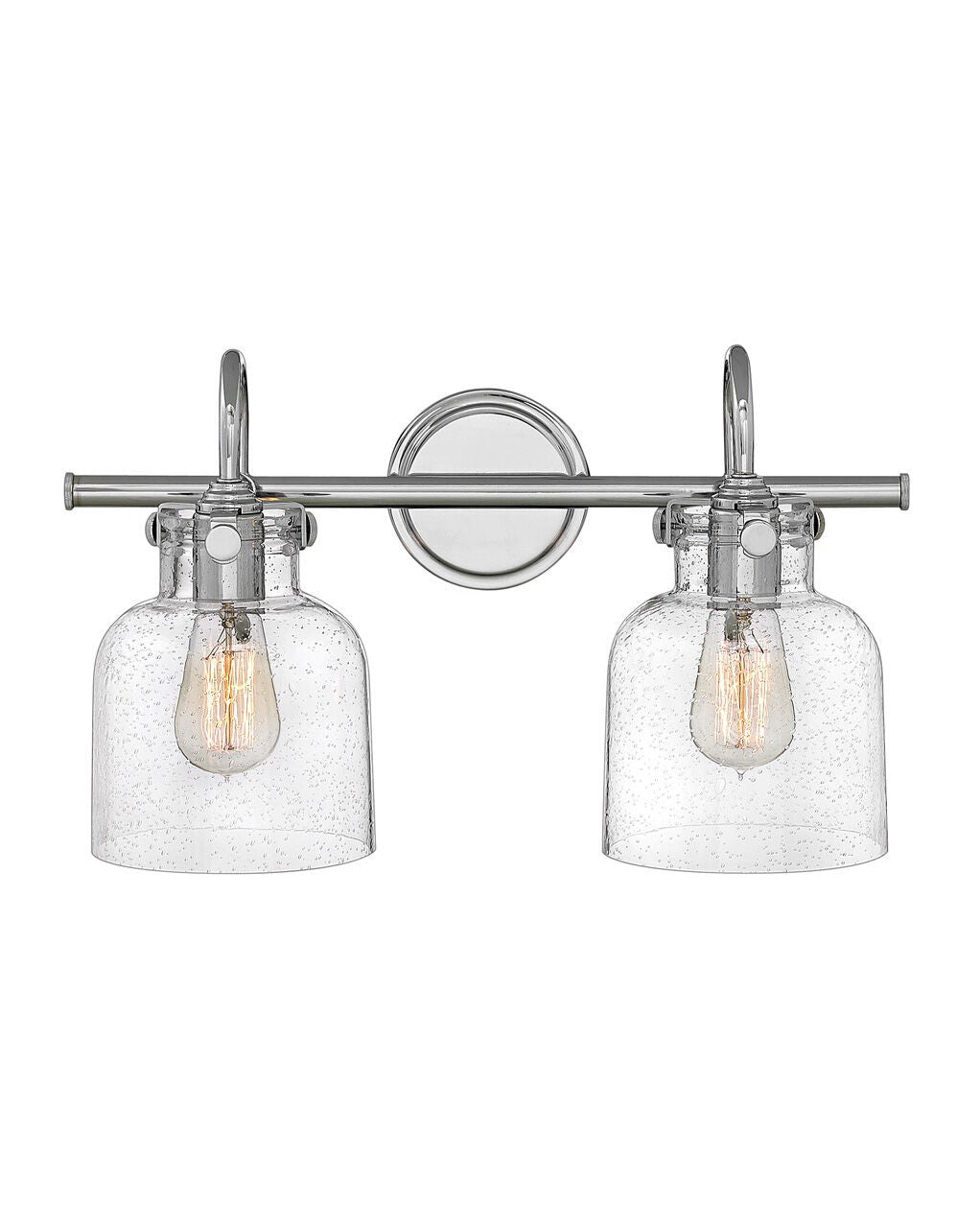 Congress 50122CM - Cylinder Glass Two Light Vanity - Chrome