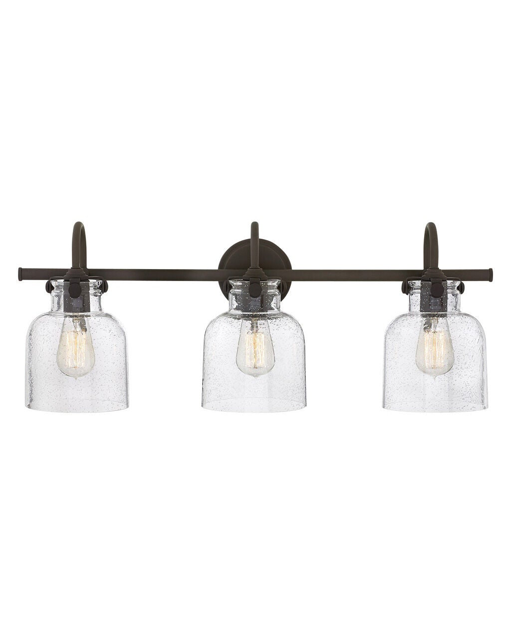 Congress 50123OZ - Cylinder Glass Three Light Vanity - Bronze