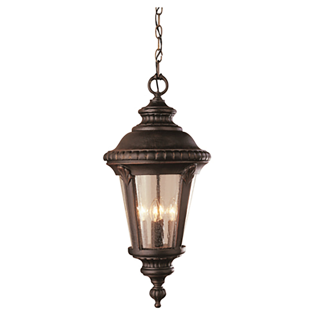 Commons 17" Hanging Lantern -Rust