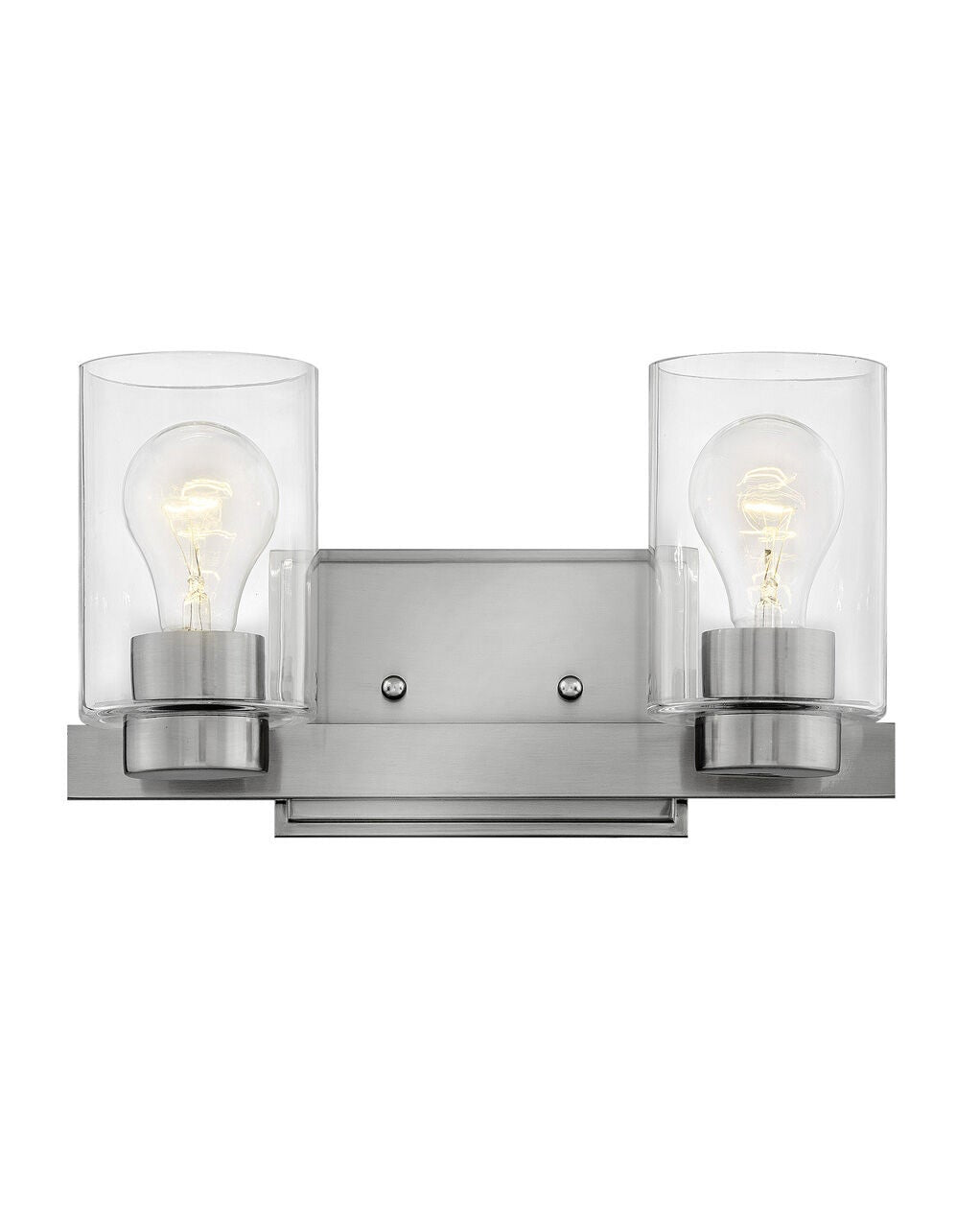 Miley 5052BN-CL Two Light Vanity - Brushed Nickel