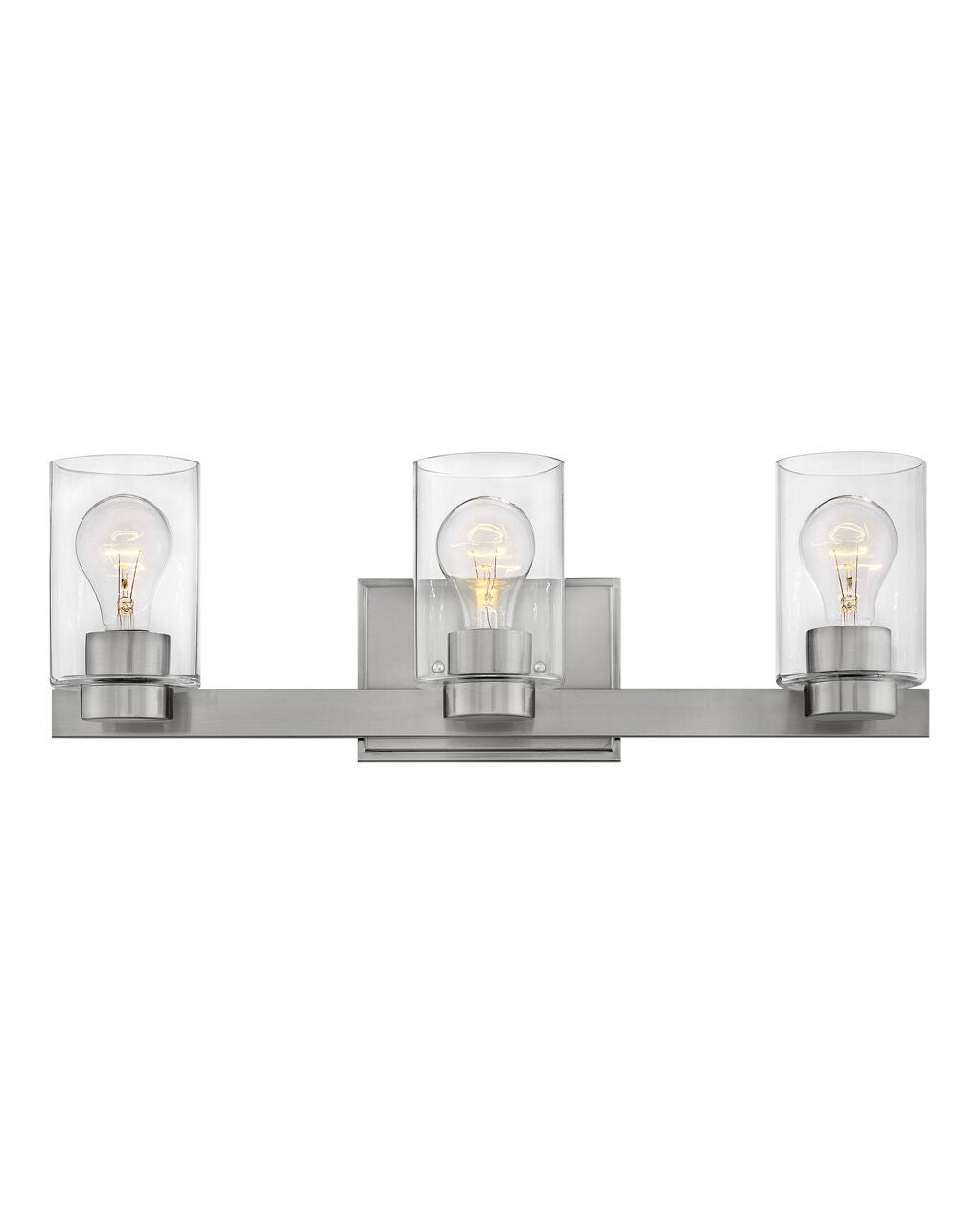 Miley 5053BN-CL - Three Light Vanity - Grey