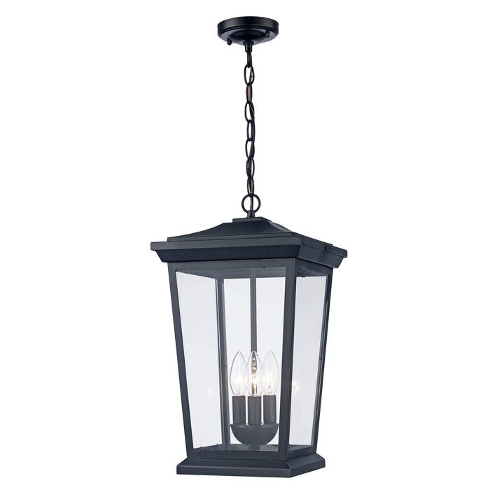 Turlock 19" Hanging Lantern - Black