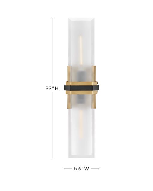 Kipton 50942HB-BK - Large Sconce