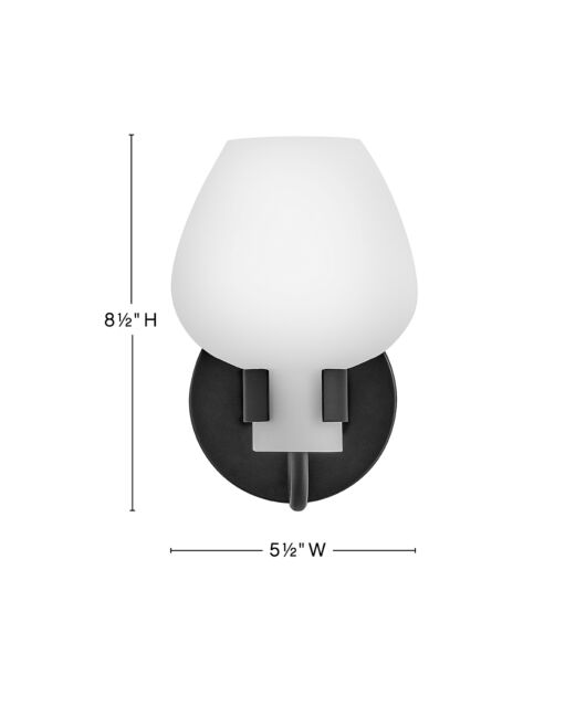 Sylvie 50950BK - Small Sconce