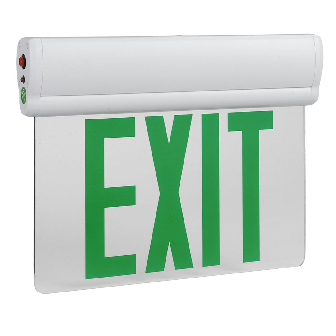 LED Emergency Exit Sign GREEN Double Sided Edge-Lit