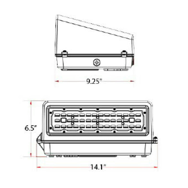 Full-Cutoff Wall Pack: FC-Line 3-CCT & 5-Power Select w/ Photocell - White