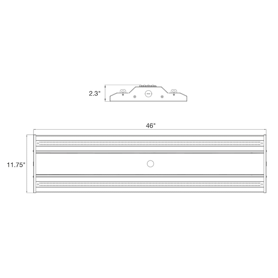 Linear Highbay: 4ft, Bolt-Line 3-Power Select 320W/280W/240W/200W/160W - White