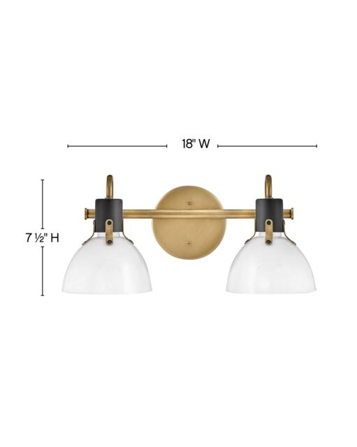 Argo 51112HB - Small Two Light Vanity - Copper