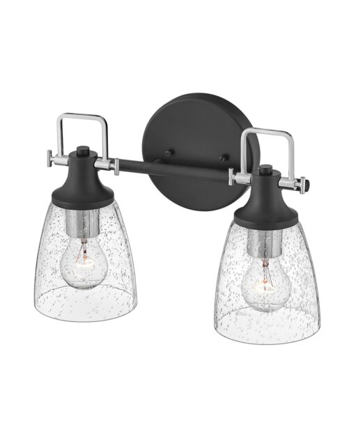 Easton 51272BK-CM - Small Two Light Vanity - Black