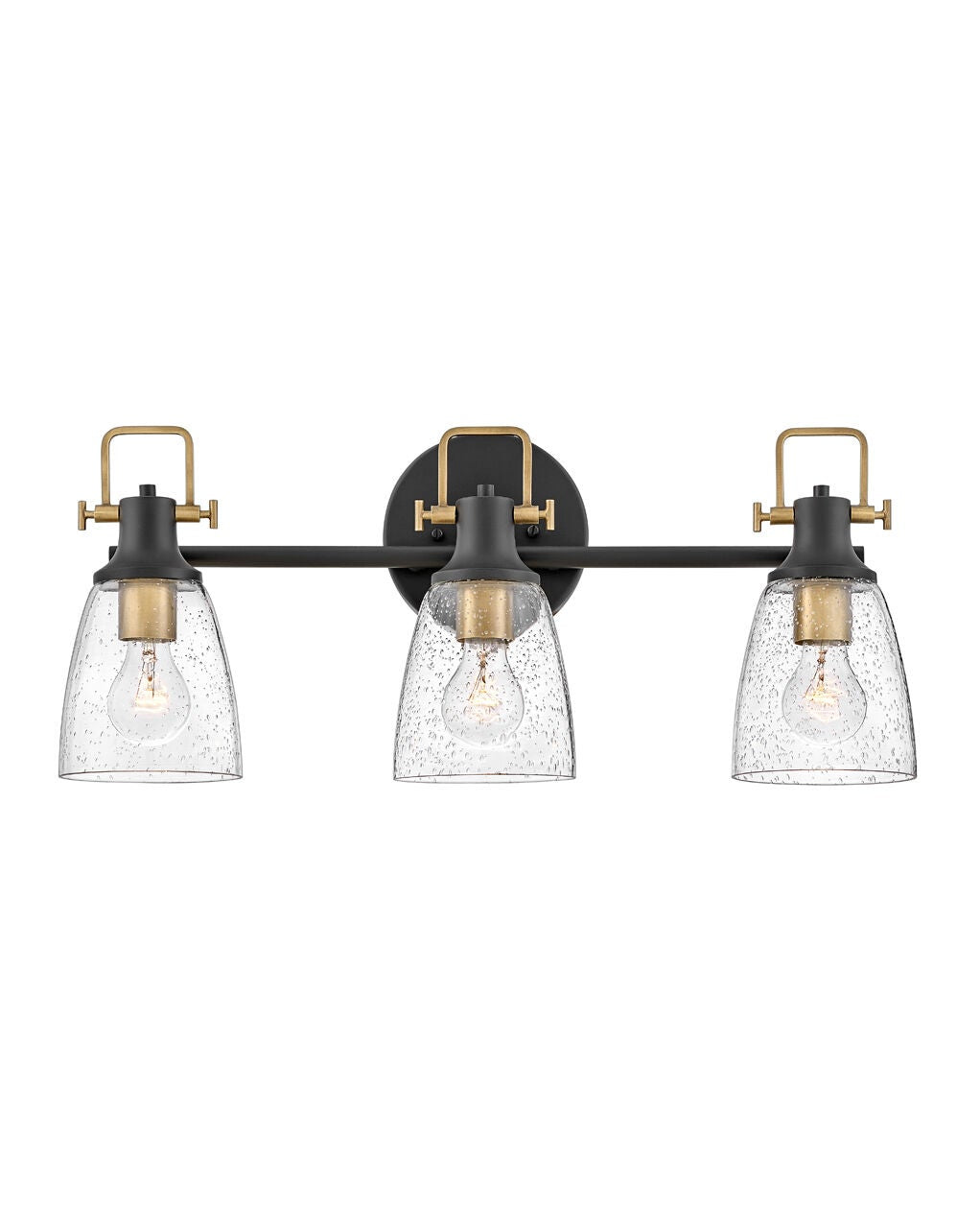 Easton 51273BK - Medium Three Light Vanity - Black