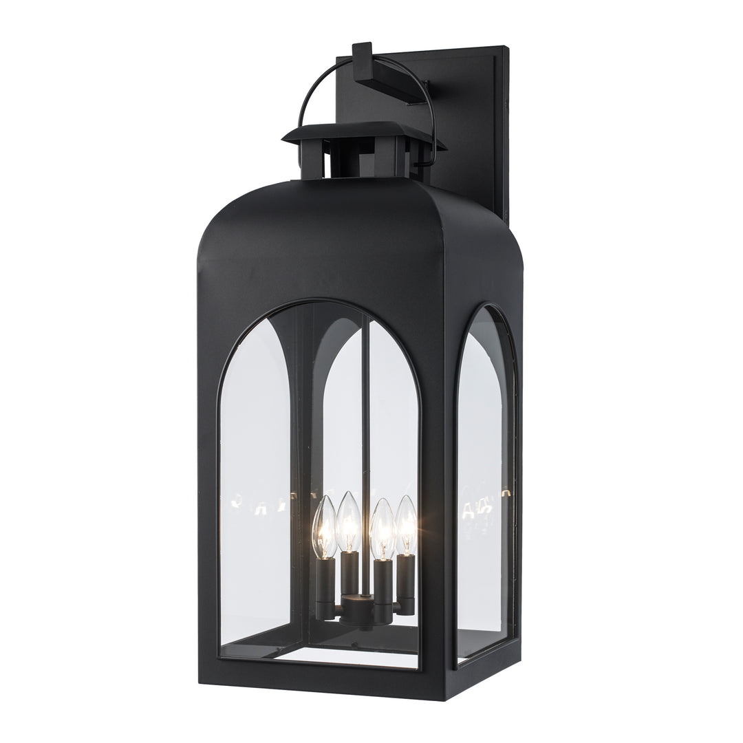 4-Light Wintergreen Extra Large Wall Lantern - Black