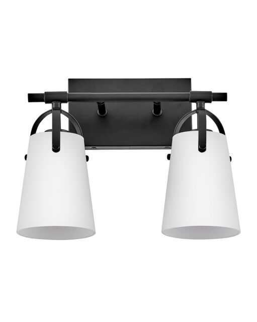 Foster 5132BK-OP  Small Two Light Vanity - Black