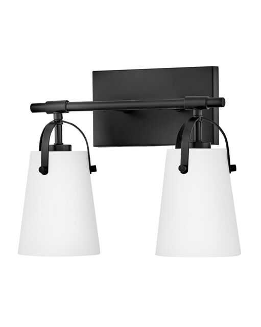 Foster 5132BK-OP  Small Two Light Vanity - Black