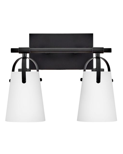 Foster 5132BK - Small Two Light Vanity - Black