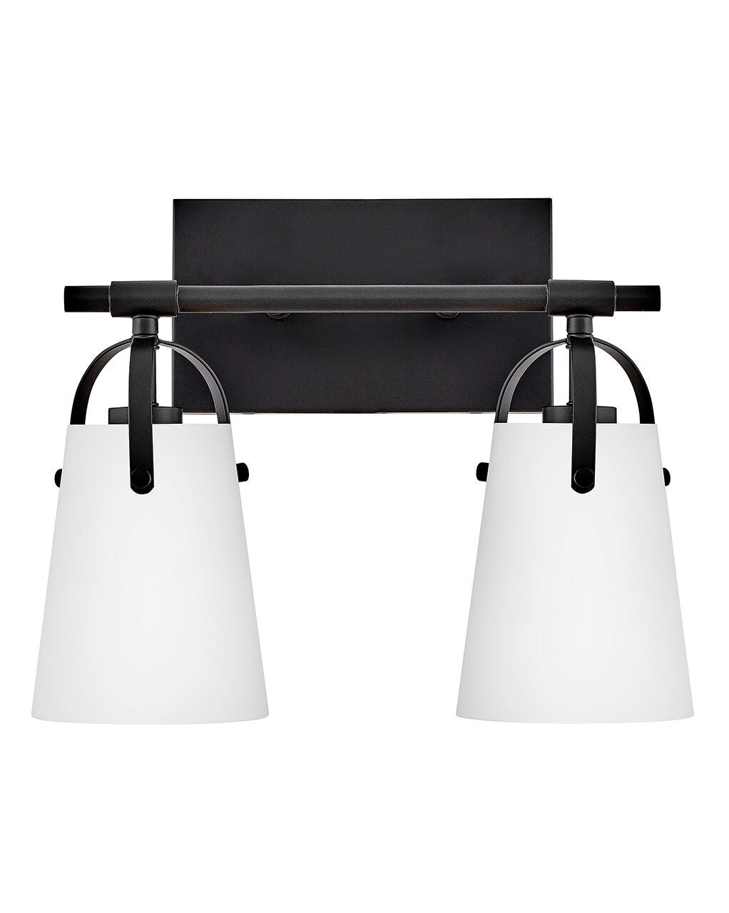 Foster 5132BK-OP  Small Two Light Vanity - Black