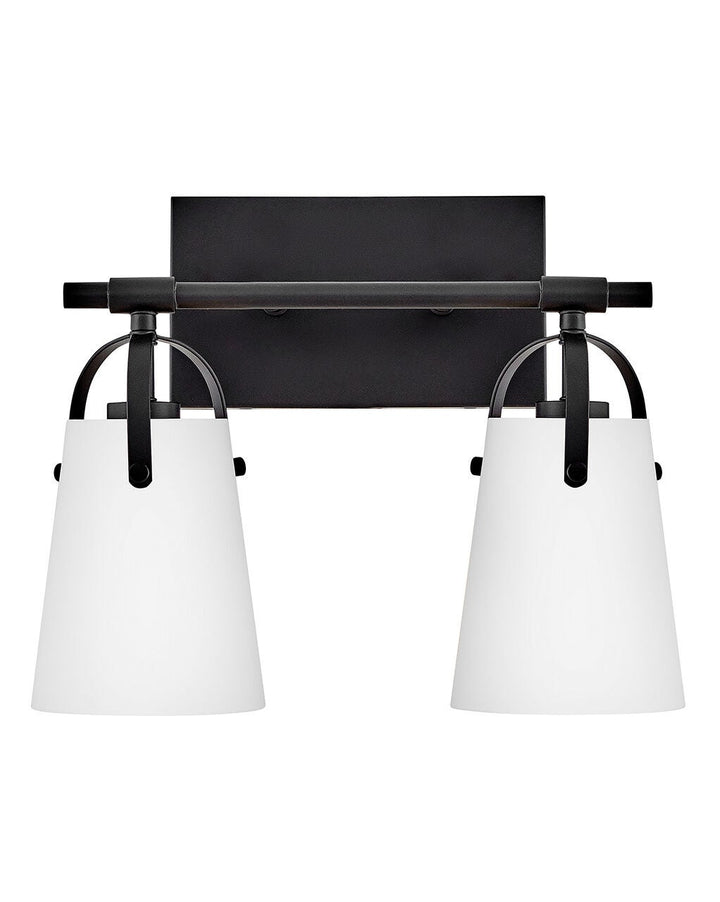 Foster 5132BK-OP  Small Two Light Vanity - Black