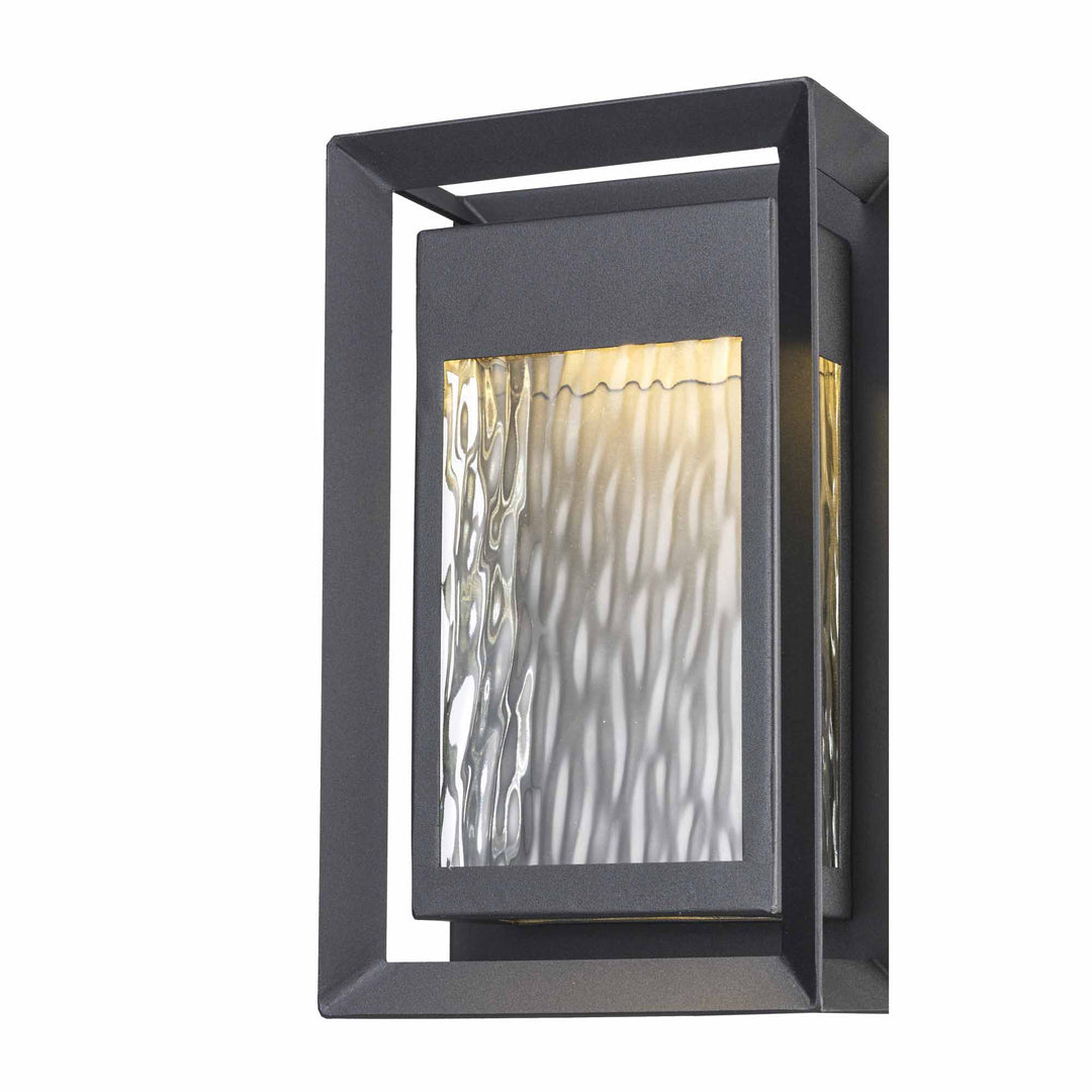 Outdoor LED Wall Sconce-  Black