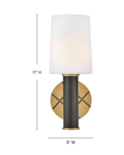 Declan 51370HB-BX  Medium Sconce - Bronze