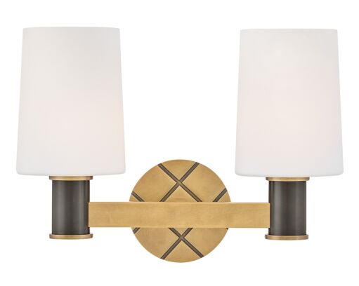 Declan 51372HB-BX Small Two Light Vanity - Bronze