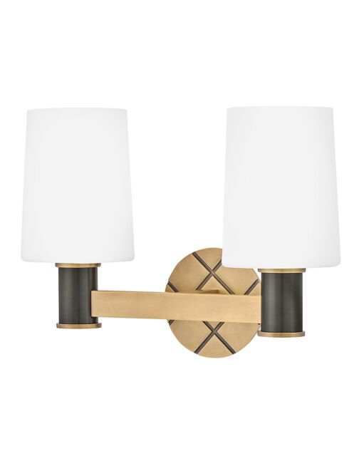 Declan 51372HB-BX Small Two Light Vanity - Bronze