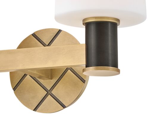 Declan 51372HB-BX Small Two Light Vanity - Bronze