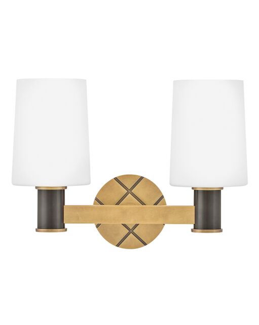 Declan 51372HB-BX Small Two Light Vanity - Bronze