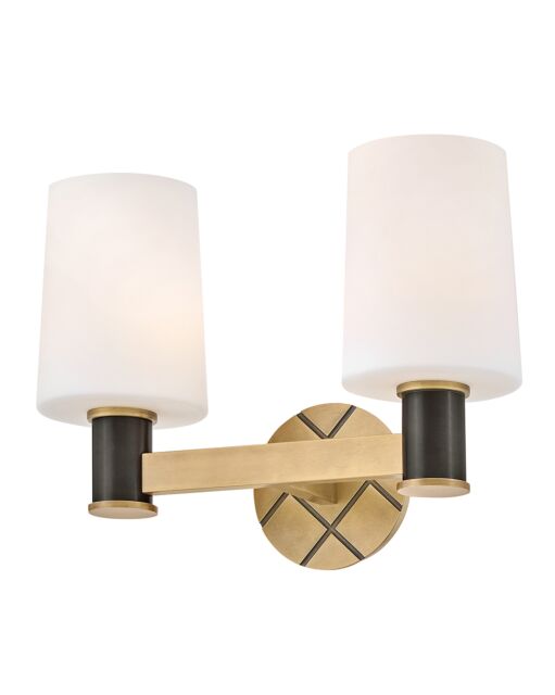 Declan 51372HB-BX Small Two Light Vanity - Bronze