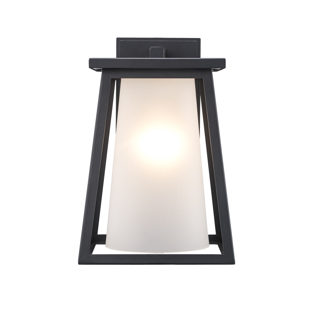 1 Lt Wall Lantern Inner - Black