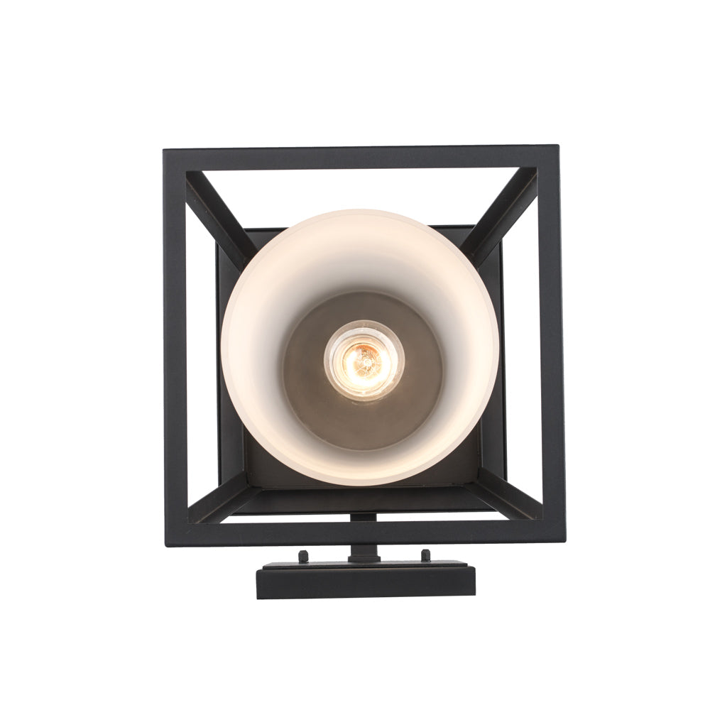 1 Lt Wall Lantern Inner - Black