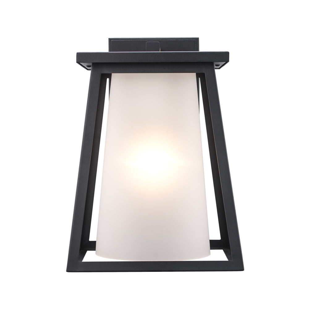 1 Lt Wall Lantern Inner - Black